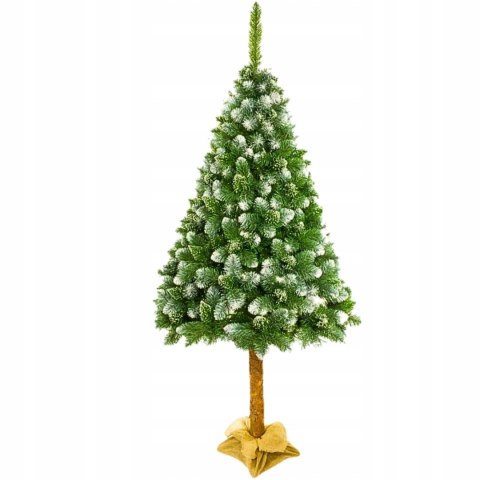 Sztuczna Choinka 180Cm, Polska Sosnowa Diamentowa, Ośnieżona, Gęsta Na Pniu