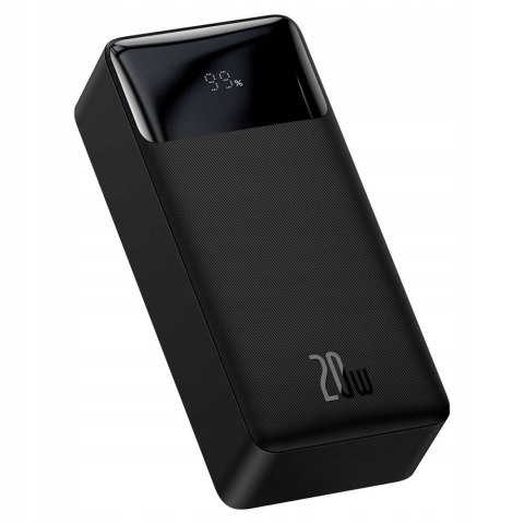 Baseus Powerbank 30000Mah 20W 4 Porty Usb-C Led Czarny 4Xporty Wejściowe