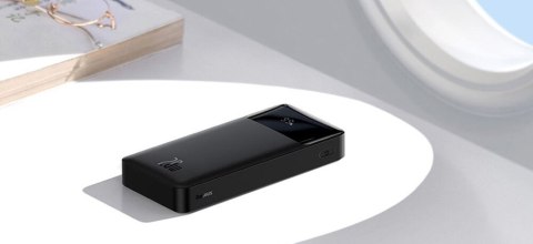 Baseus Powerbank 30000Mah 20W 4 Porty Usb-C Led Czarny 4Xporty Wejściowe