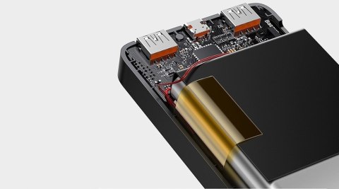 Baseus Powerbank 30000Mah 20W 4 Porty Usb-C Led Czarny 4Xporty Wejściowe