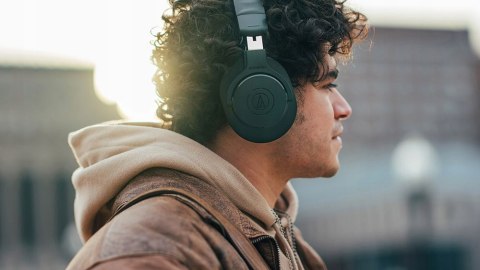 Bezprzewodowe Słuchawki Nauszne Czarne Audio-Technica Ath-M20xbt Mikrofon