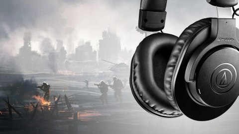 Bezprzewodowe Słuchawki Nauszne Czarne Audio-Technica Ath-M20xbt Mikrofon