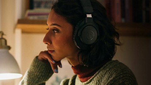 Bezprzewodowe Słuchawki Nauszne Czarne Audio-Technica Ath-M20xbt Mikrofon