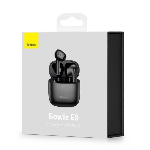 Dokanałowe Słuchawki Bezprzewodowe Bowie E8 Tws Bluetooth Czarne Baseus