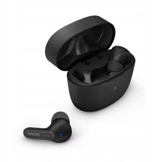 Doskonałe Bezprzewodowe Słuchawki Philips Bluetooth 5.1 Czarne Dokanałowe