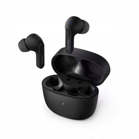 Doskonałe Bezprzewodowe Słuchawki Philips Bluetooth 5.1 Czarne Dokanałowe