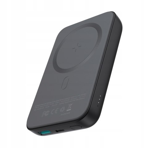 Joyroom Jr-W020 10000Mah 20W Magnetyczny Powerbank Usb-C 3 Porty 15W Czarny