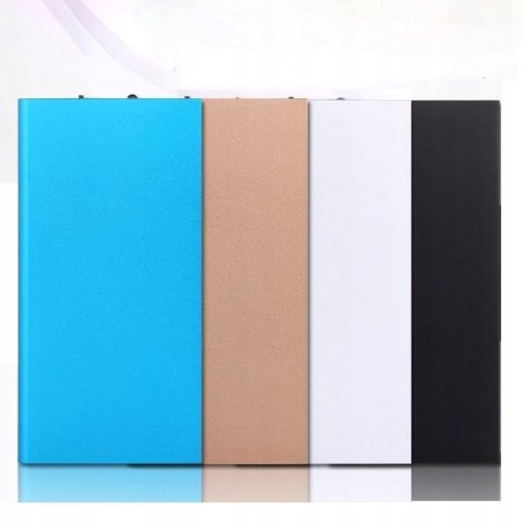 Kieszonkowy Powerbank Podróżny 20000Mah 3X Usb Z Latarką I Diodami Slim