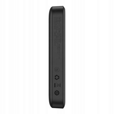 Magnetyczny Powerbank 10000Mah 20W Pd Magsafe Usb-C Bezprzewodowy Czarny