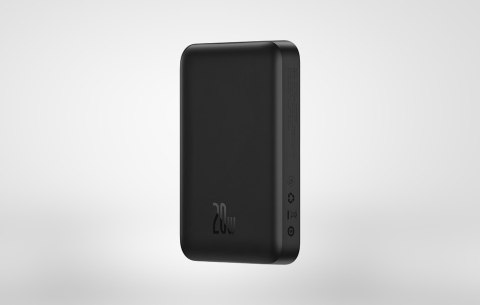 Magnetyczny Powerbank 10000Mah 20W Pd Magsafe Usb-C Bezprzewodowy Czarny
