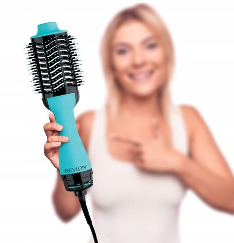 Obrotowa Suszarko-Lokówka Szczotka Ceramiczna Revlon One Step Niebieska 2W1