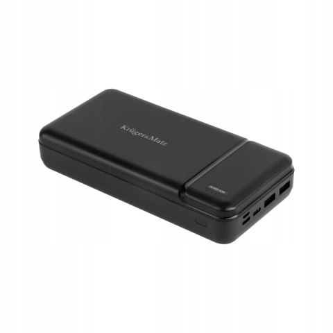 Power Bank Kruger&Matz 30000Mah 2Xusb Usb-C Micro Lightning Led Czarny