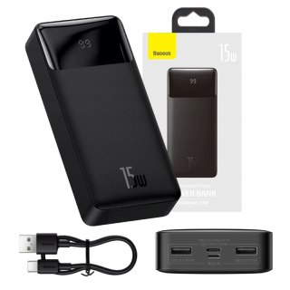 Powerbank Baseus 20000Mah 2X Usb Usb-C Qc 3A 15W Led Fcp Szybkie Ładowanie