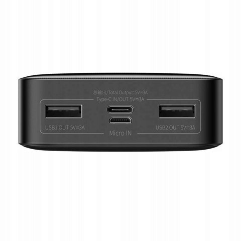 Powerbank Baseus 20000Mah 2X Usb Usb-C Qc 3A 15W Led Fcp Szybkie Ładowanie
