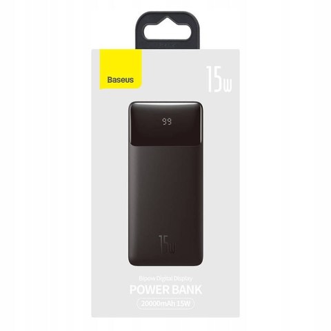 Powerbank Baseus 20000Mah 2X Usb Usb-C Qc 3A 15W Led Fcp Szybkie Ładowanie