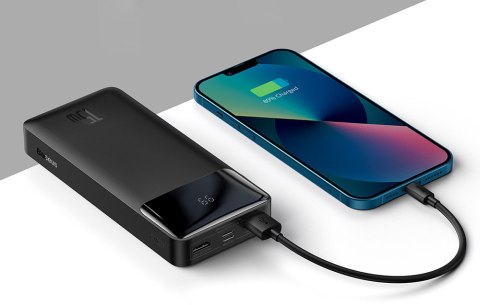Powerbank Baseus 20000Mah 2X Usb Usb-C Qc 3A 15W Led Fcp Szybkie Ładowanie