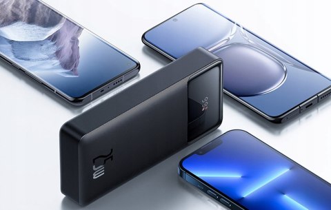 Powerbank Baseus 20000Mah 25W Usb-C + 2X Usb Szybkie Ładowanie Bezpieczny