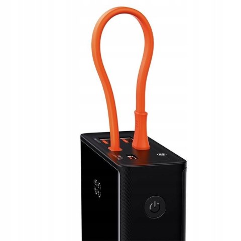 Powerbank Baseus 20000Mah 65W Pd Qc3.0 Usb-C Kabel Led Laptop Tablet Czarny