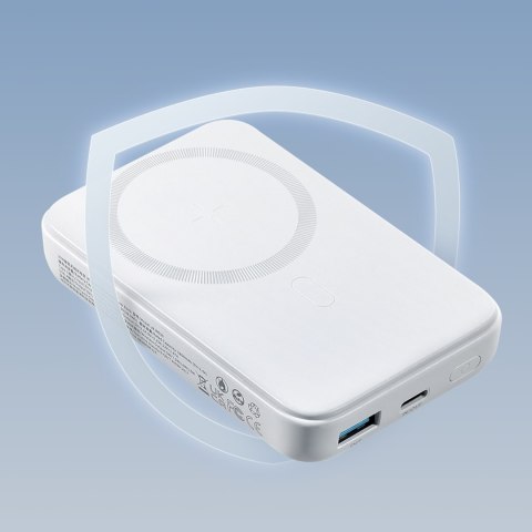 Powerbank Bezprzewodowy Magnetyczny Mocny Magsafe 10000Mah Joyroom Biały