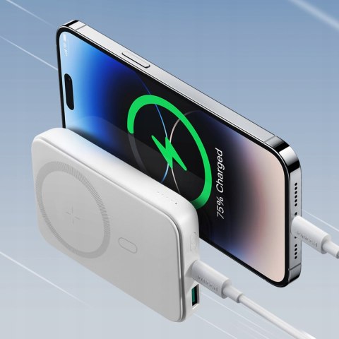 Powerbank Bezprzewodowy Magnetyczny Mocny Magsafe 10000Mah Joyroom Biały