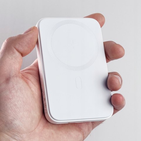Powerbank Bezprzewodowy Magnetyczny Mocny Magsafe 10000Mah Joyroom Biały