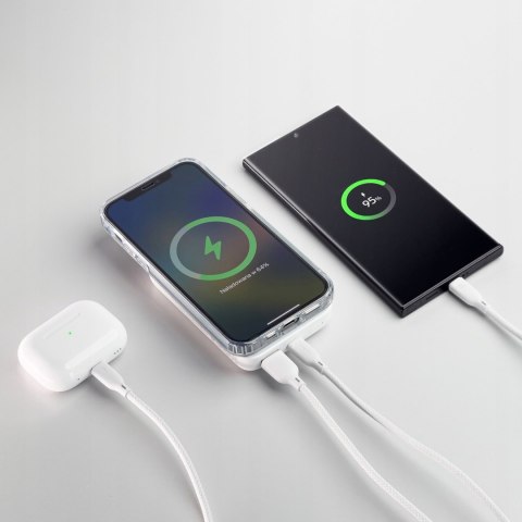 Powerbank Bezprzewodowy Magnetyczny Mocny Magsafe 10000Mah Joyroom Biały