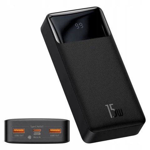 Powerbank Bipow 20000Mah Wyświetlacz Lcd Szybkie Ładowanie 15W 3 Porty