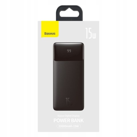 Powerbank Bipow 20000Mah Wyświetlacz Lcd Szybkie Ładowanie 15W 3 Porty