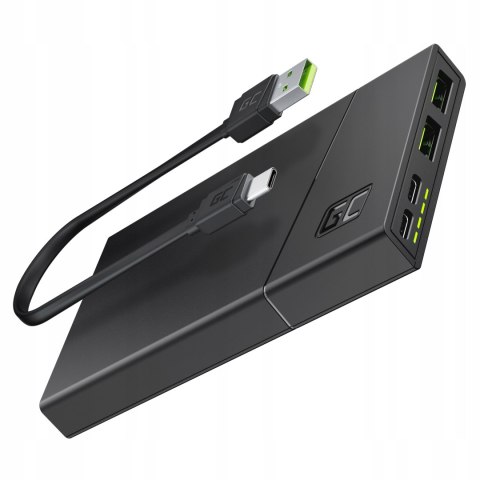 Powerbank Green Cell Gc Powerplay10s 10000Mah 18W Pd 2X Usb-C 2X Usb-A