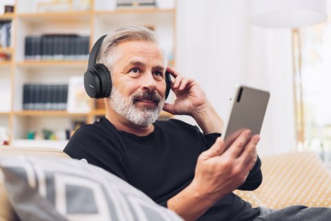 Słuchawki Bezprzewodowe Tonsil R45bt Z Anc, Bluetooth 5.0, Czarne