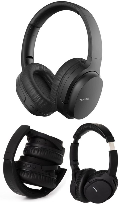 Słuchawki Bezprzewodowe Tonsil R45bt Z Anc, Bluetooth 5.0, Czarne