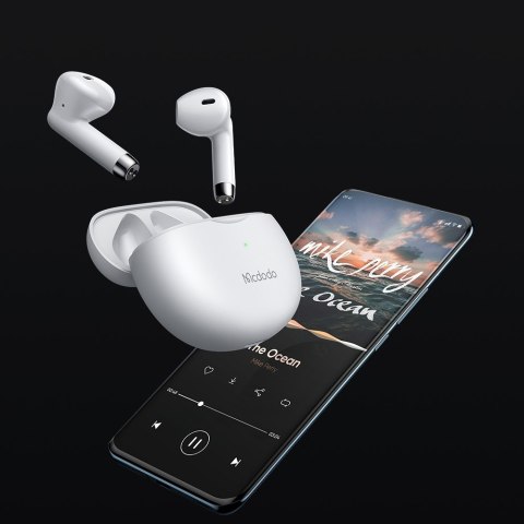 Słuchawki Douszne Bezprzewodowe Mcdodo Bluetooth 5.0 Etui Białe Mic Ip54