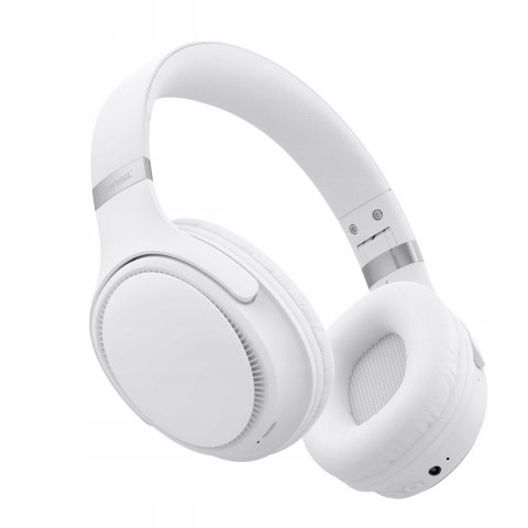 Słuchawki Tonsil R35bt Bluetooth 5.3, 55H Muzyka, Białe, Mikrofon