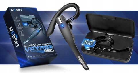 Wodoodporna Słuchawka Samochodowa Bluetooth 5.1 Czysty Dźwięk Ergonomiczny