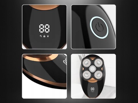 Alpha Tr5-Pro Golarka 5W1 Trymer Do Nosa Brody Szczoteczka Lcd Wodoodporna