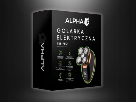 Alpha Tr5-Pro Golarka 5W1 Trymer Do Nosa Brody Szczoteczka Lcd Wodoodporna