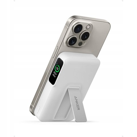 Anker Maggo Powerbank 10000Mah 15W Qi2 Usb-C Lcd Ładowanie Magnetyczne Biel
