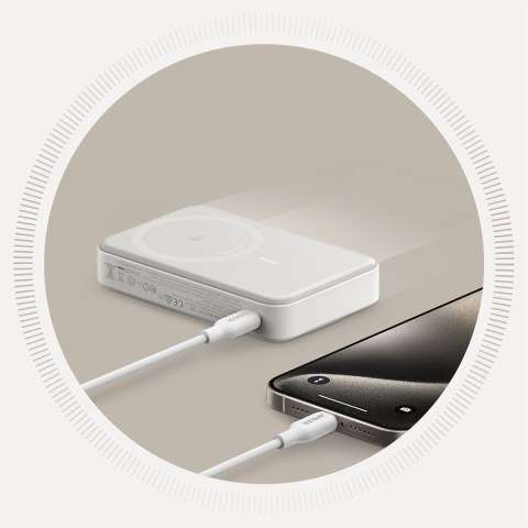 Anker Maggo Powerbank 10000Mah 15W Qi2 Usb-C Lcd Ładowanie Magnetyczne Biel
