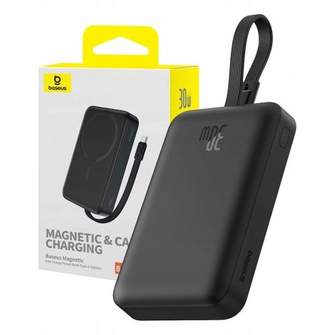 Baseus Magnetyczny Powerbank 10000Mah 30W Usb-C Magsfe Qi Szybkie Ładowanie