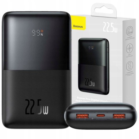 Baseus Power Bank 20000Mah 22.5W Pd Qc Usb-C 3 Porty Szybkie Ładowanie