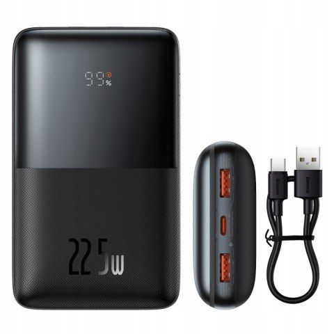 Baseus Power Bank 20000Mah 22.5W Pd Qc Usb-C 3 Porty Szybkie Ładowanie