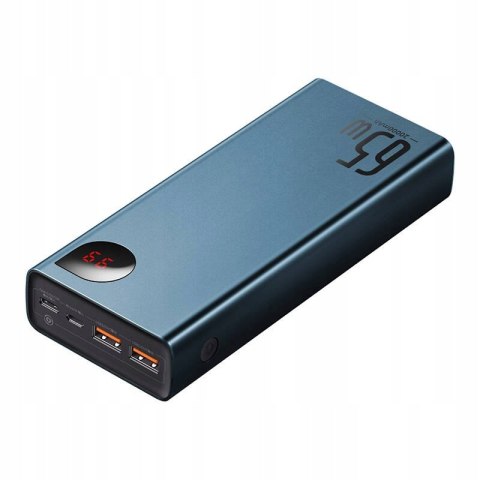 Baseus Power Bank 20000Mah 65W Pd 3.0 Qc 4 2Xusb Usb-C Metal Led Niebieski