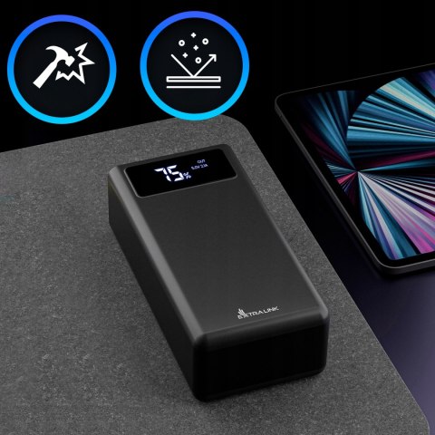 Czarny Powerbank 50000Mah Extralink Epb-114 Usb-C 4X Usb Led Latarka