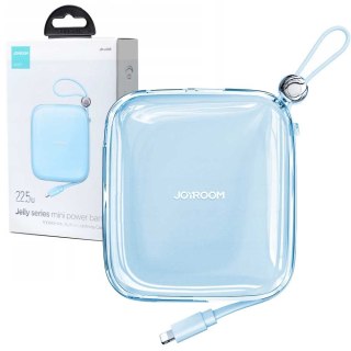 Joyroom Powerbank 10000Mah 22.5W Z Wbudowanym Kablem Lightning Niebieski