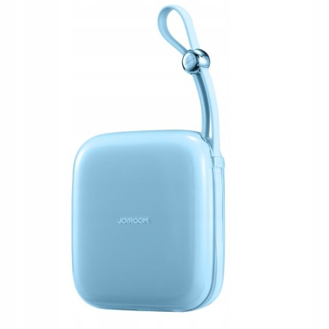 Joyroom Powerbank 10000Mah 22.5W Z Wbudowanym Kablem Lightning Niebieski