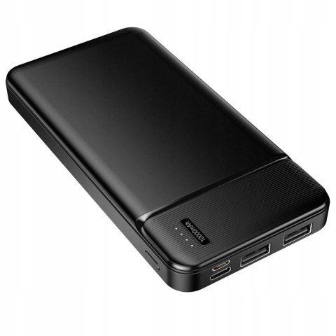 Maxlife Powerbank 10000Mah Czarny 2Xusb Li-Poly+Kabel Micro-Usb Do Podróży