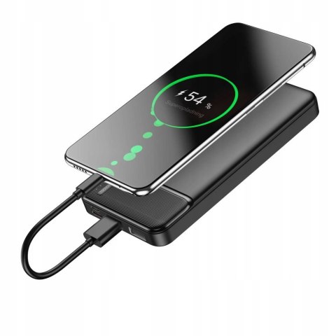 Maxlife Powerbank 10000Mah Czarny 2Xusb Li-Poly+Kabel Micro-Usb Do Podróży