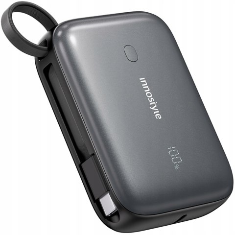 Mały Innostyle Powerbank 10000Mah Szybkie Ładowanie 22.5W Usb-C Led Czarny