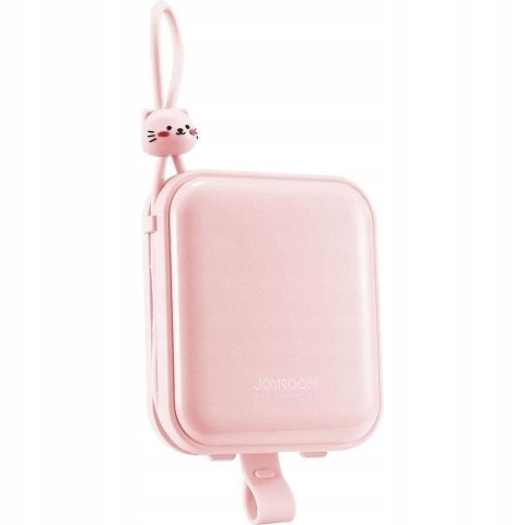 Mały Powerbank Joyroom 22.5W 10000Mah 3W1 Led Szybkie Ładowanie Różowy