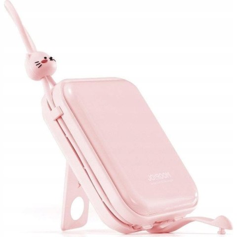 Mały Powerbank Joyroom 22.5W 10000Mah 3W1 Led Szybkie Ładowanie Różowy